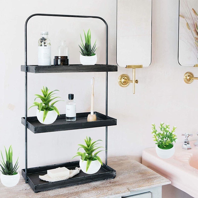 Chậu Cây Cảnh / Lô Hội Giả Cỡ Nhỏ Siêu Bền Trang Trí Nhà Cửa