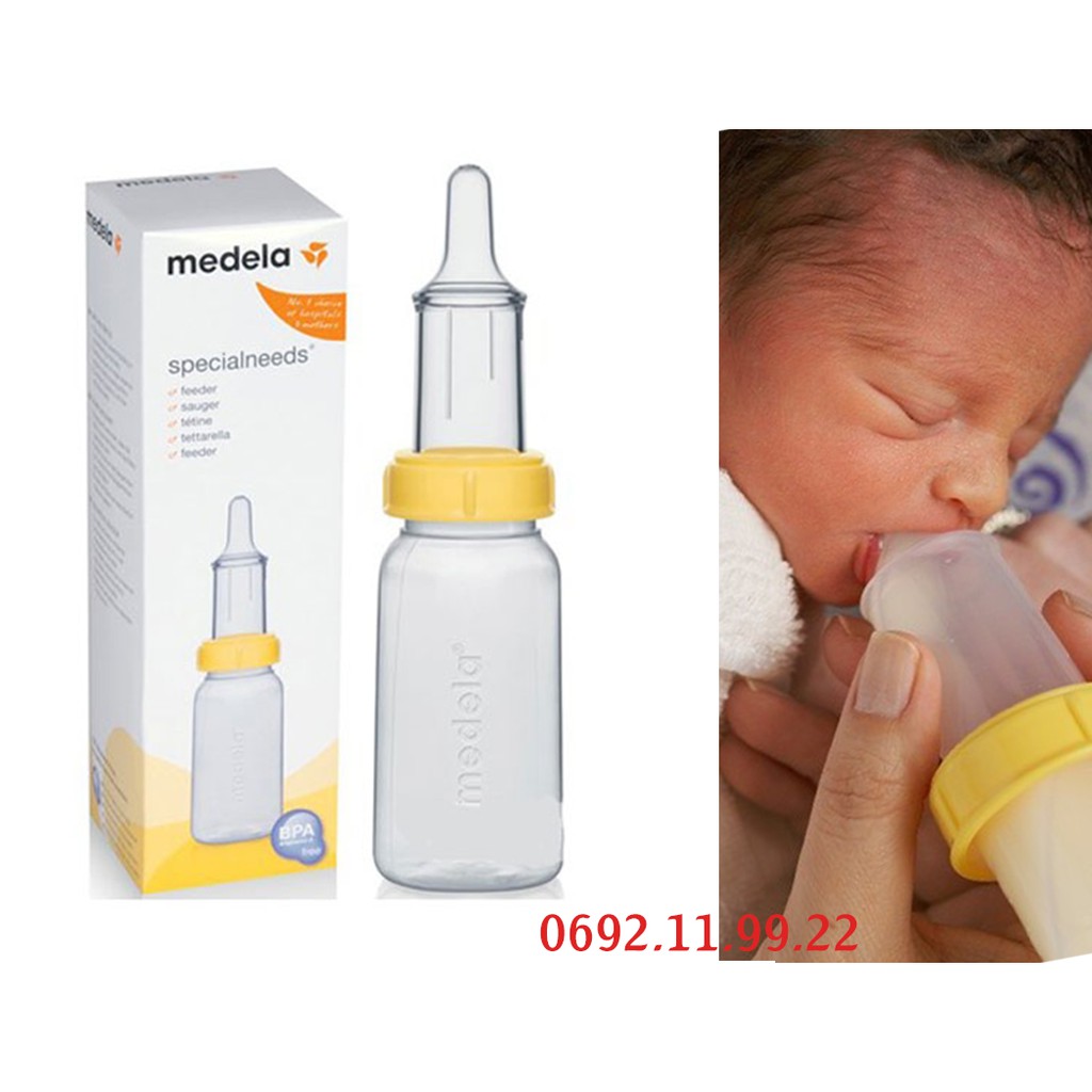 Bình sữa medela cho trẻ hở hàm ếch 150ml