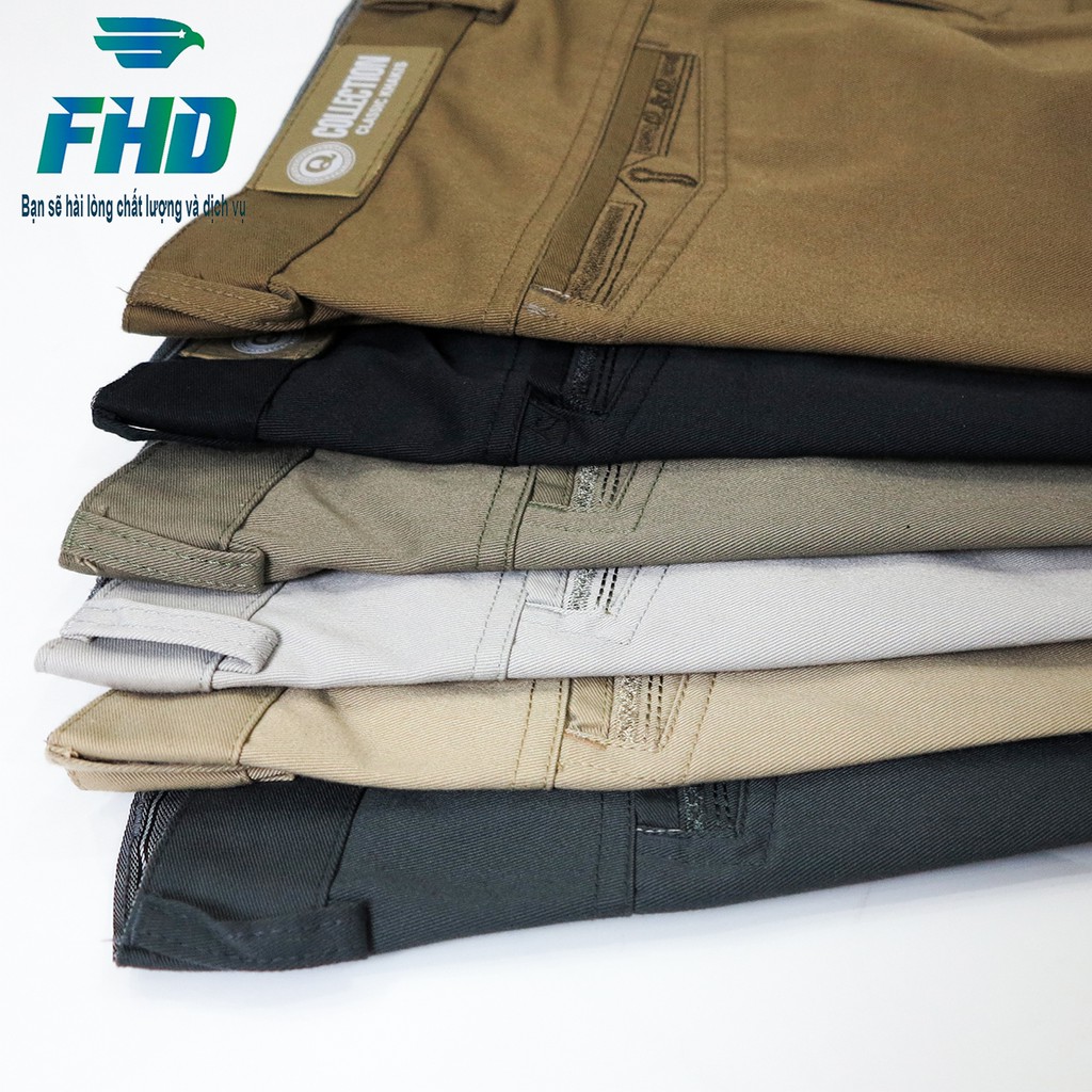 Quần dài kaki trung niên nam chất vải dày dặn đường may tỉ mỉ kỹ lưỡng không bai màu FHDQ001