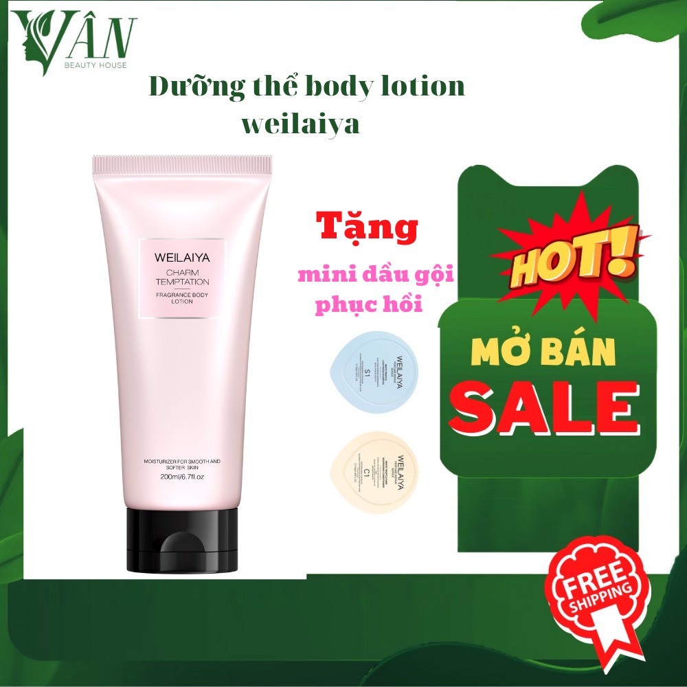 Dưỡng Thể Nước Hoa Body Lotion Weilaiya Cấp Ẩm 3 Tầng Hương