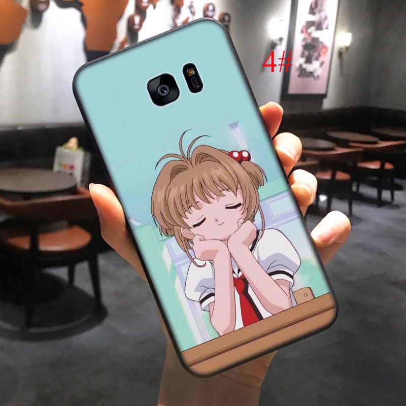 Ốp điện thoại mềm in hình nhân vật thủ lĩnh thẻ bài Sakura cho SAMSUNG A3 A5 A6 A7 A8 A9 J6