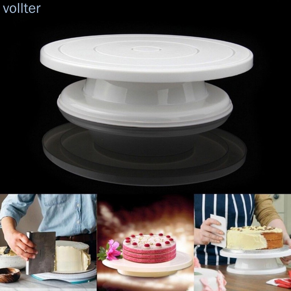 Bàn xoay bằng nhựa chống trượt dùng trang trí bánh DIY