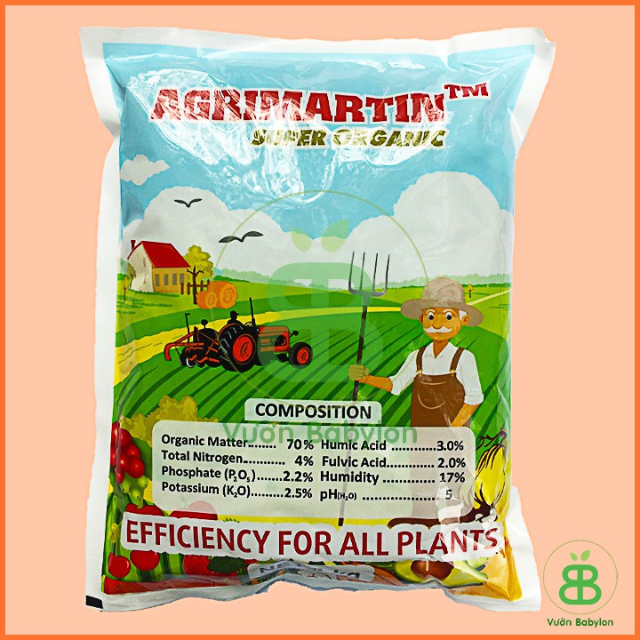 Phân hữu cơ Agrimartin Super Organic 1kg