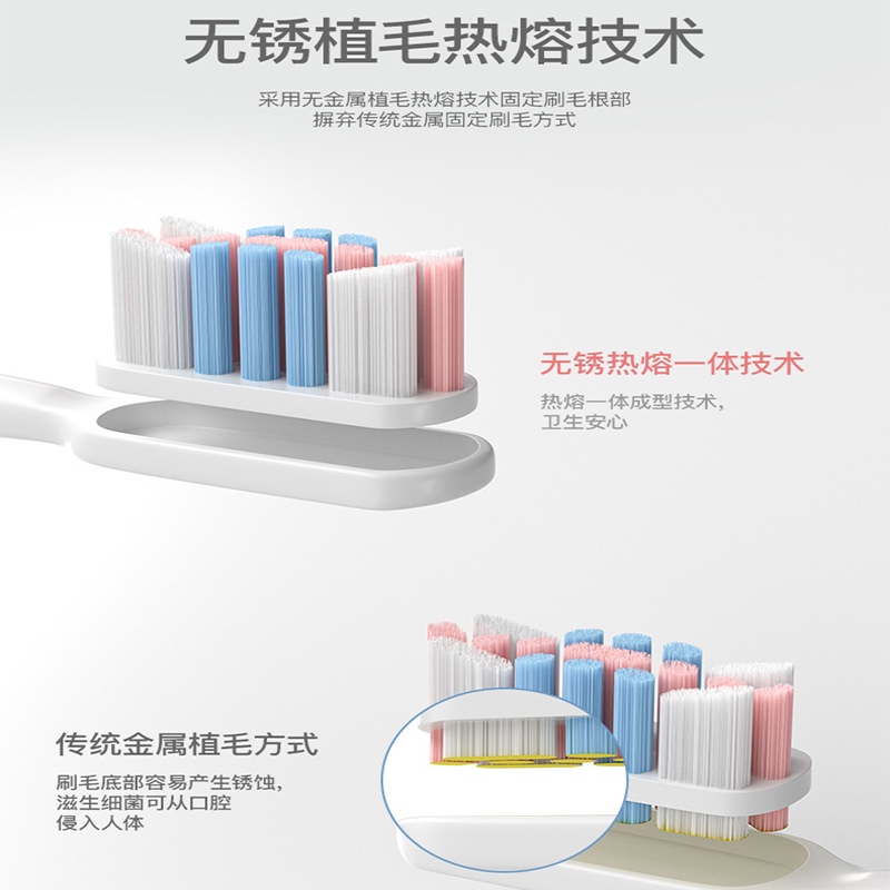 Đầu Bàn Chải Thay Thế Cho Bàn Chải Đánh Răng Xiaomi Mijia T300 T500 MES601 MES602