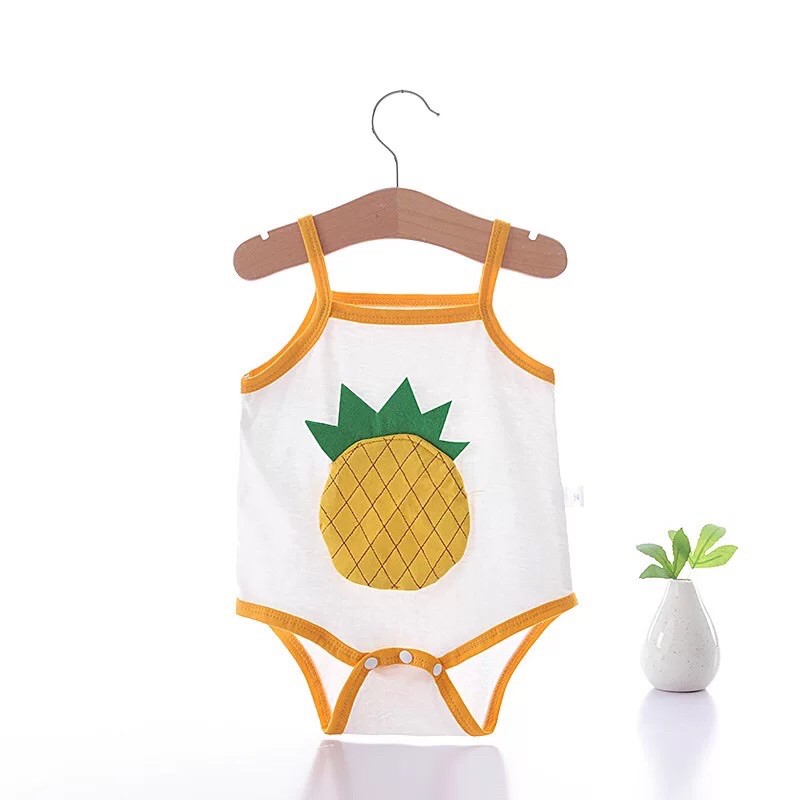 [Hàng QCCC] Bộ liền quần 2 dây cho bé, hoạ tiết 3D, dáng chíp vừa mát vừa yêu