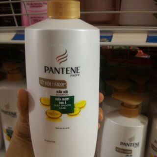 Dầu gội Pantene suôn mượt óng ả chai 670g.