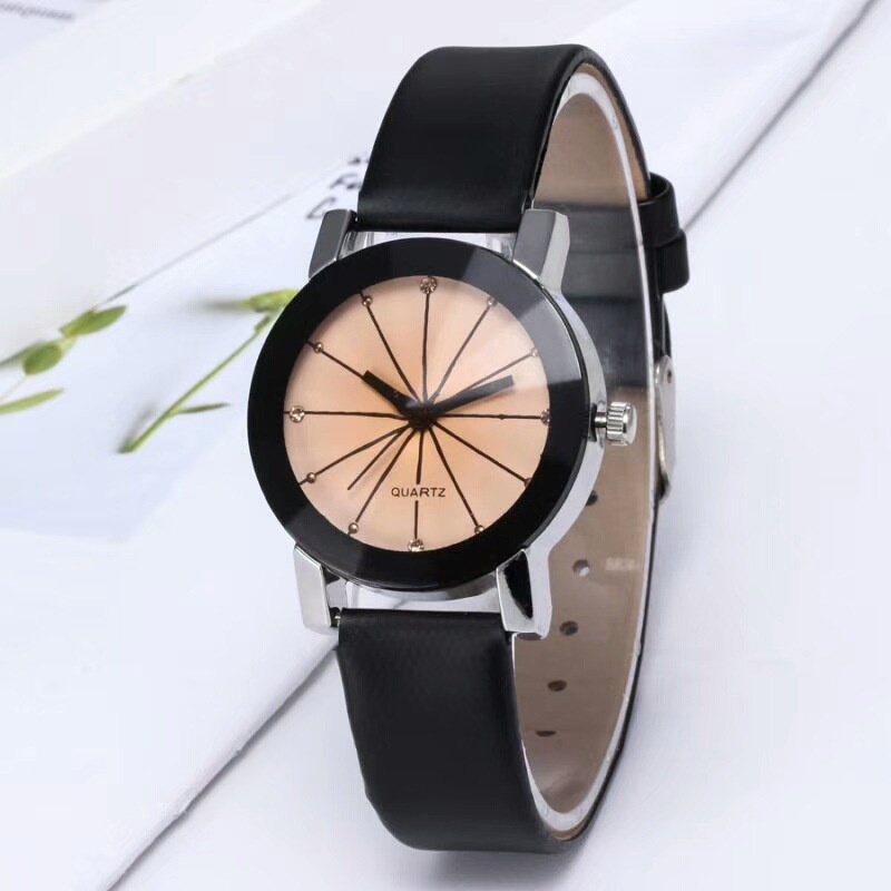 Đồng Hồ Cặp Dây Da Thời Trang
