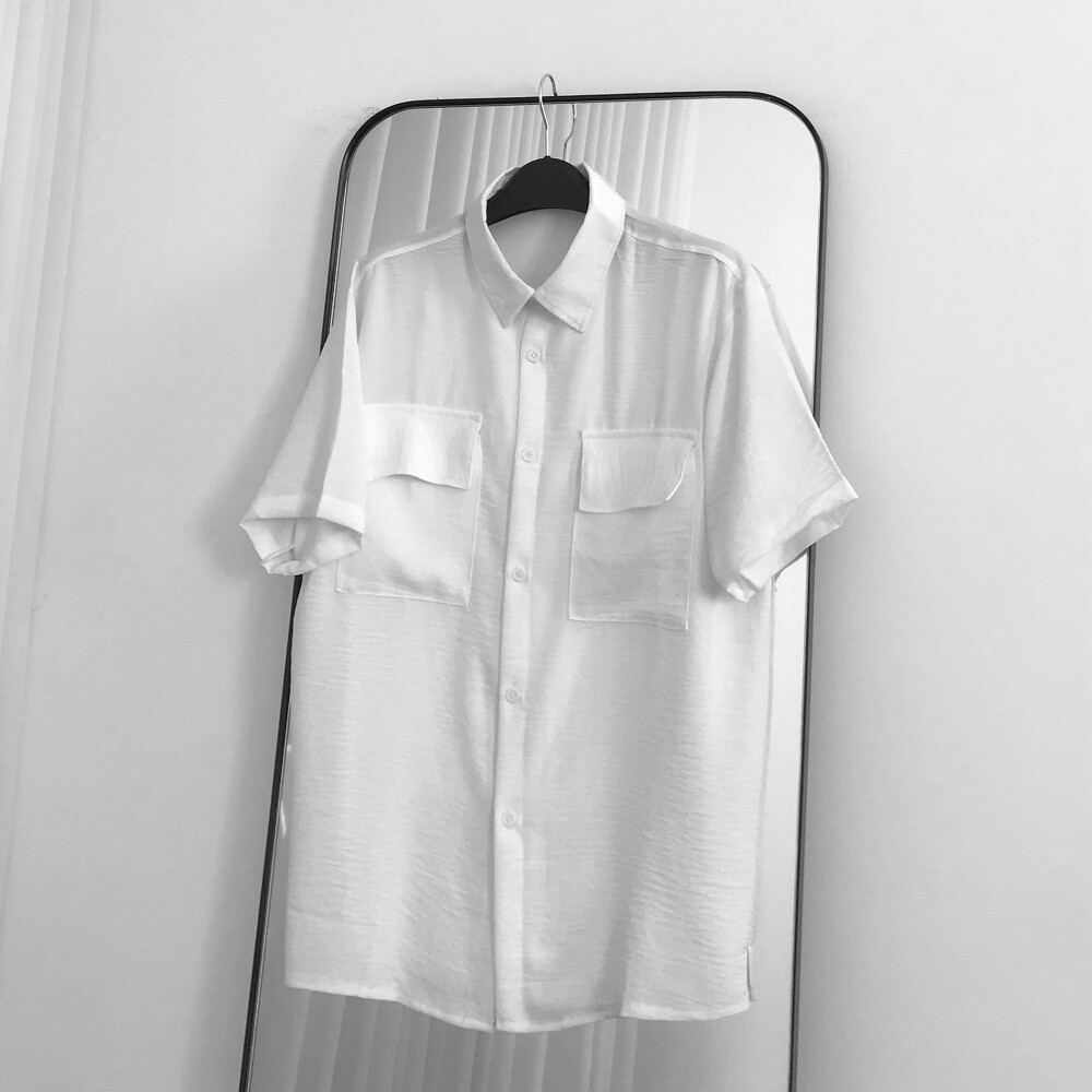 Áo Sơmi cộc tay basic, JACKLANE, Áo sơmi cộc tay Unisex Jack Lane