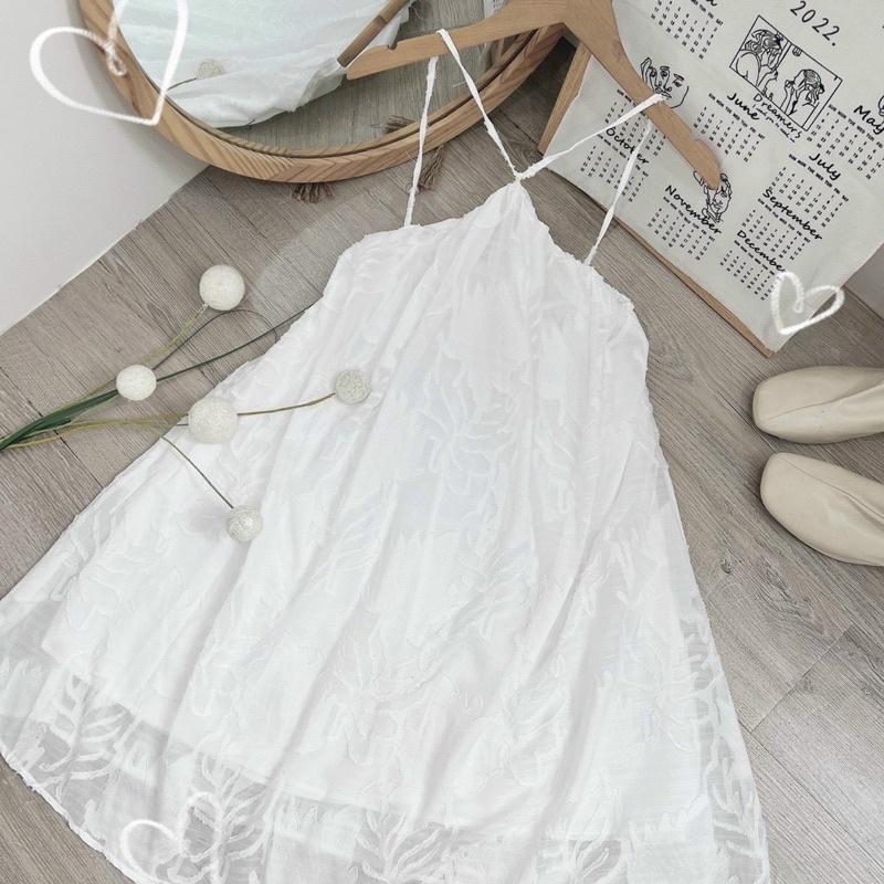 Đầm váy cổ yếm ren siêu sang diện đi biển, dạo phố đi chơi - KÈM HÌNH THẬT -usa fashion