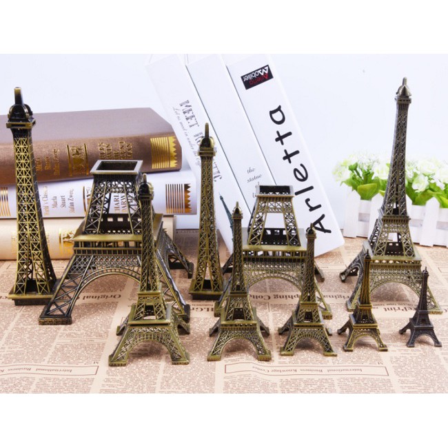 Mô hình tháp Eiffel kim loại 48cm trang trí độc đáo & cá tính