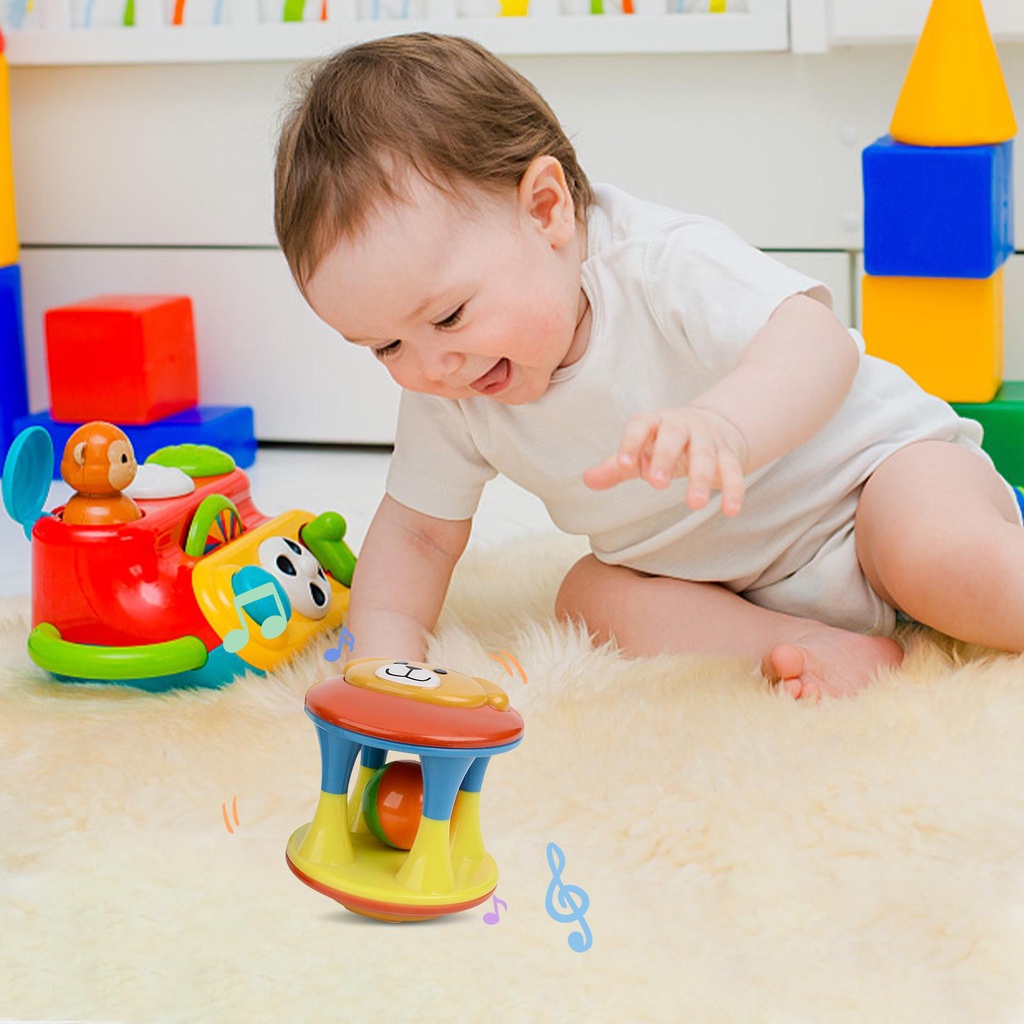 Bóng Lục Lạc Đồ Chơi Cầm Tay Cho Bé 0-6 Tháng Tuổi
