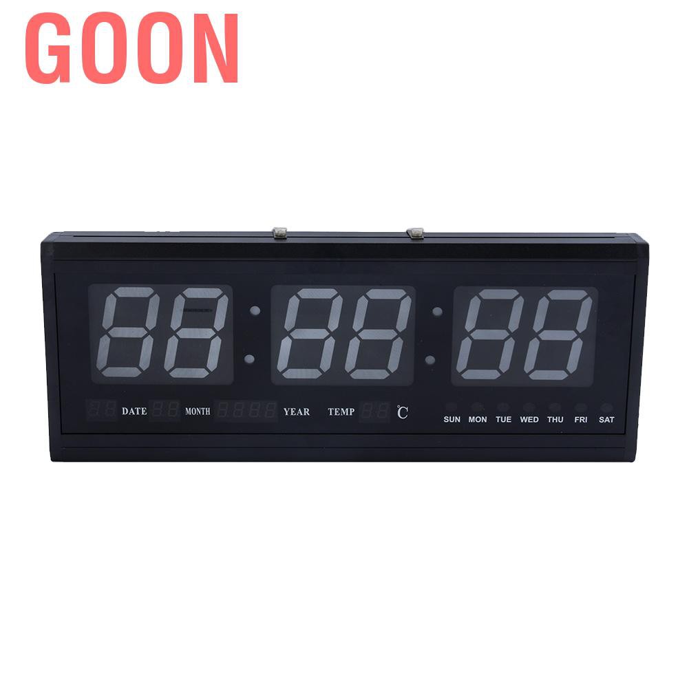 GOON Đồng Hồ Led Điện Tử Treo Tường 48cm Tích Hợp Lịch Và Nhiệt Độ Tiện Dụng