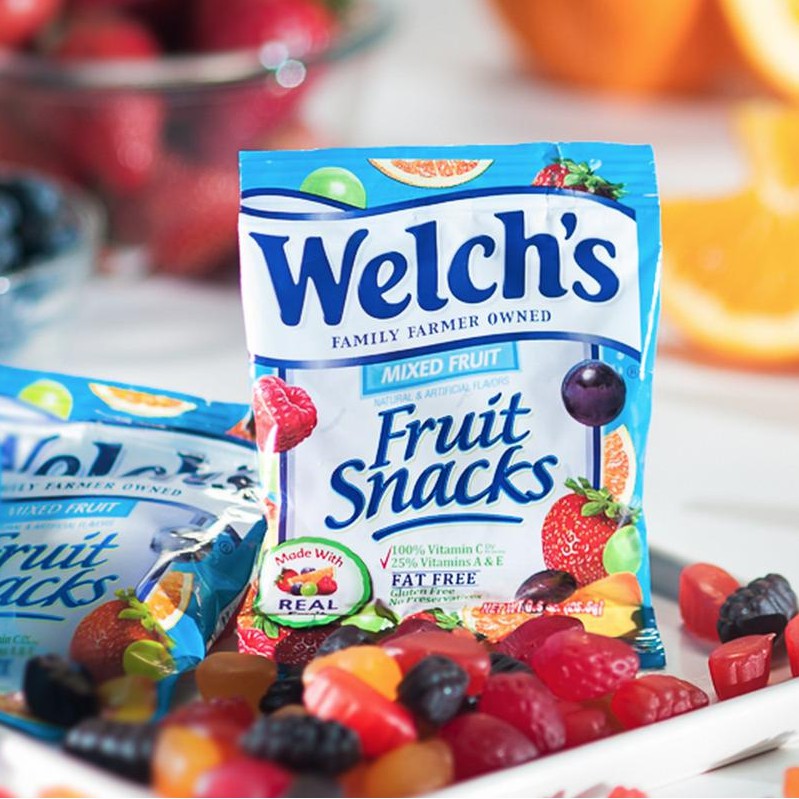 Combo 40 bịch kẹo dẻo trái cây Welch’s Mixed Fruit - Date T5/2024