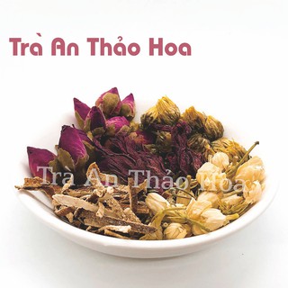 Trà Atiso đỏ, hoa hồng, nụ cúc, hoa lài, trần bì - TM02 Trà An Thảo Hoa