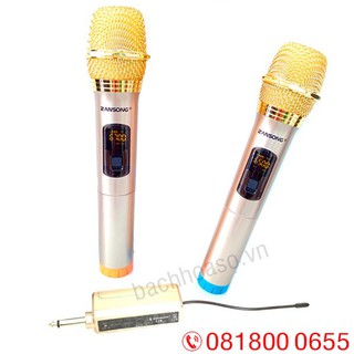Micro không dây đa năng, cặp 2 cái dùng cho loa kéo, amply karaoke