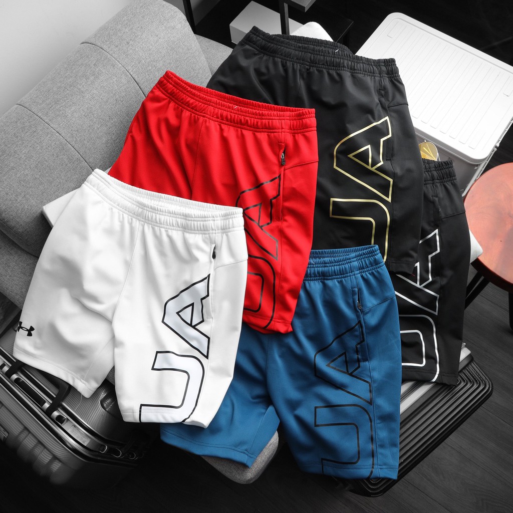 Quần short thể thao nam chất liệu thun poly 2 da co giãn, thoải mái vận động 4906