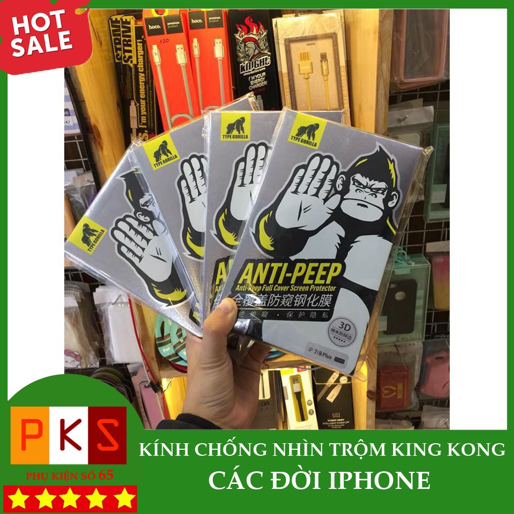 Kính cường lực chống nhìn trộm ANTI PEEP (đủ mã từ ip6 đến ipX)