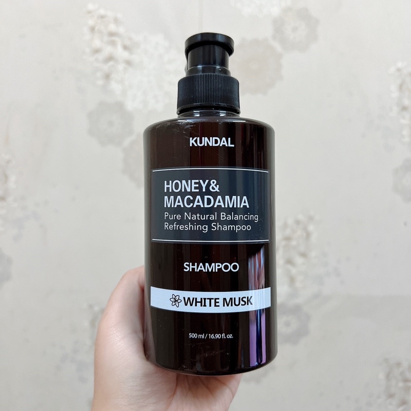 Dầu Gội Kundal Honey & Macadamia Shampoo - White Musk Hoa Xạ Hương Trắng 500ml