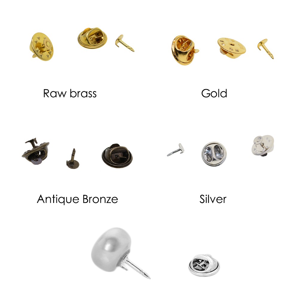 [Lzdhuiz] Cửa Hàng Bong Bóng 61 50x Chốt Cà Vạt Sau Bằng Đồng Thau Hình Bướm