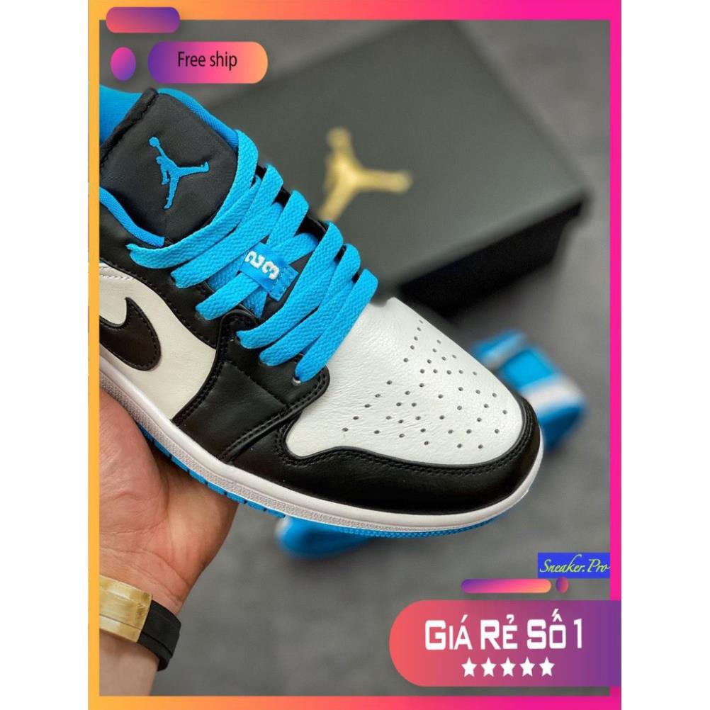 Giày thể thao AIR Jordan 1 Low Laser Blue  thấp cổ siêu đẹp, năng động dành cho nam và nữ