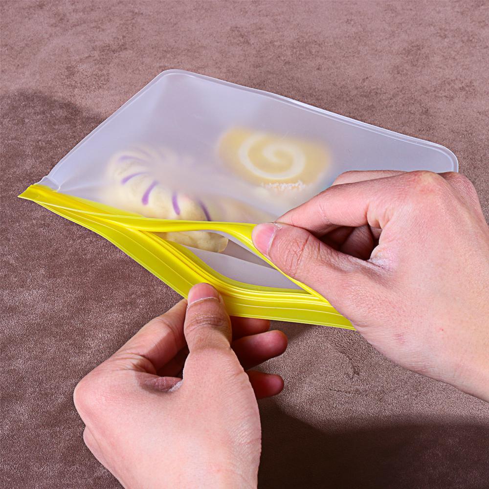 Túi Silicone Đựng Thực Phẩm Tươi Ngon Chống Rò Rỉ Có Thể Tái Sử Dụng