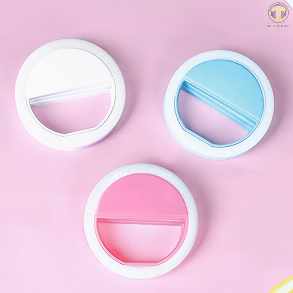 Đèn Led Tròn Kẹp Điện Thoại Hỗ Trợ Chụp Ảnh Selfie | BigBuy360 - bigbuy360.vn