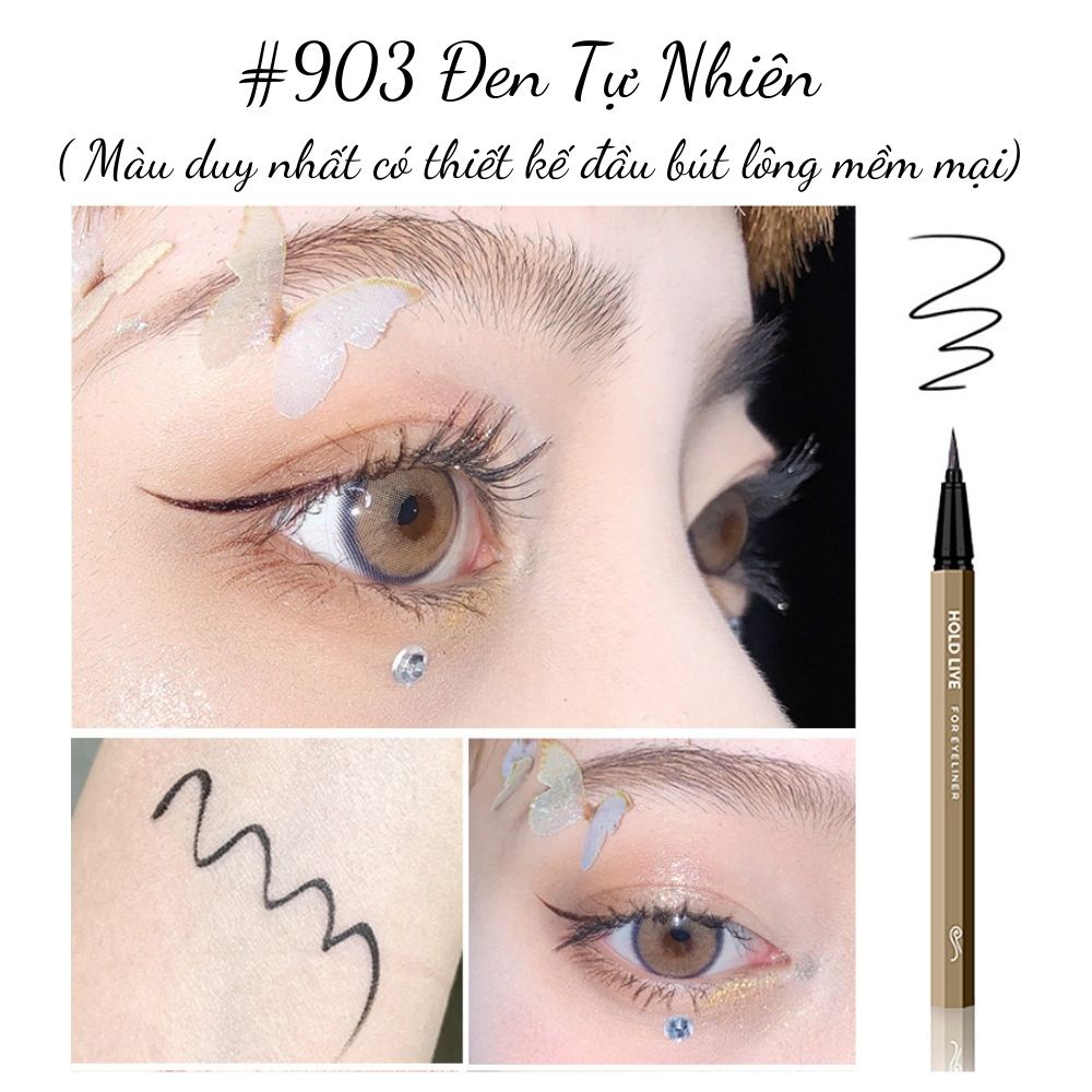 Bút Kẻ Mắt Dạ Siêu Mảnh Lâu Trôi HOLD LIVE Superfine Natural Eyeliner HL390 - HOLDLIVE