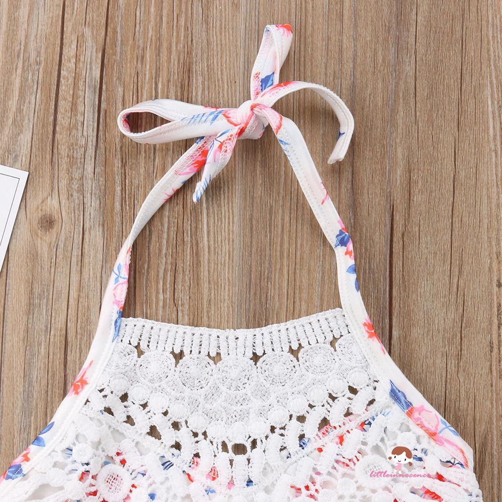 ❤XZQ-Toddler Baby Girl Lace Floral Swimwear Bathing Suit Swimsuit Beachwear Clothes