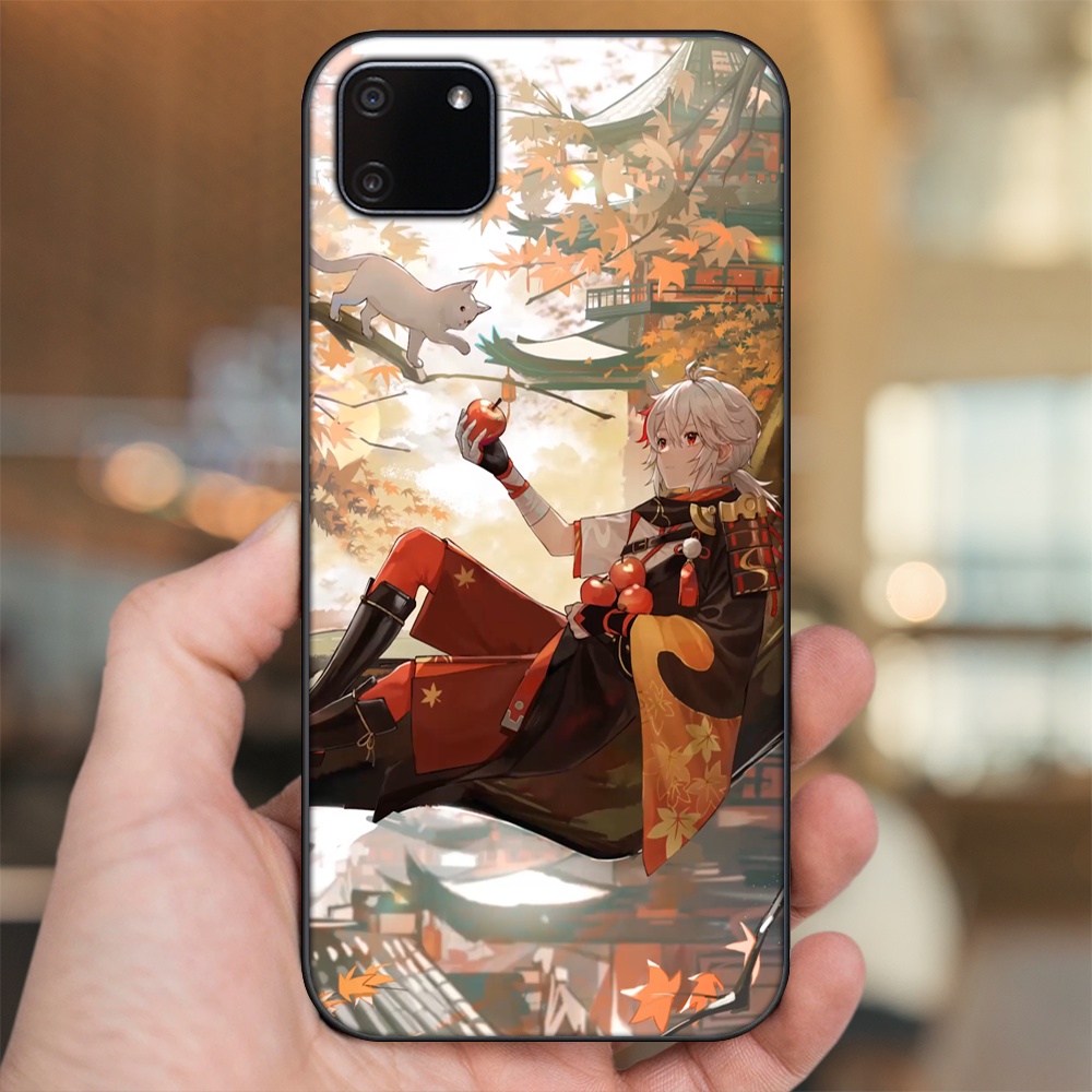Ốp lưng Realme C11 2020 viền đen in hình Kazuha Genshin Impact
