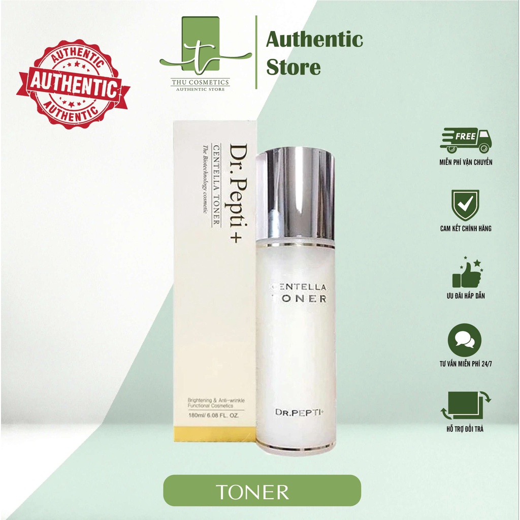 Toner Căng Bóng DR.PEPTI+ Hàn Quốc 180ml
