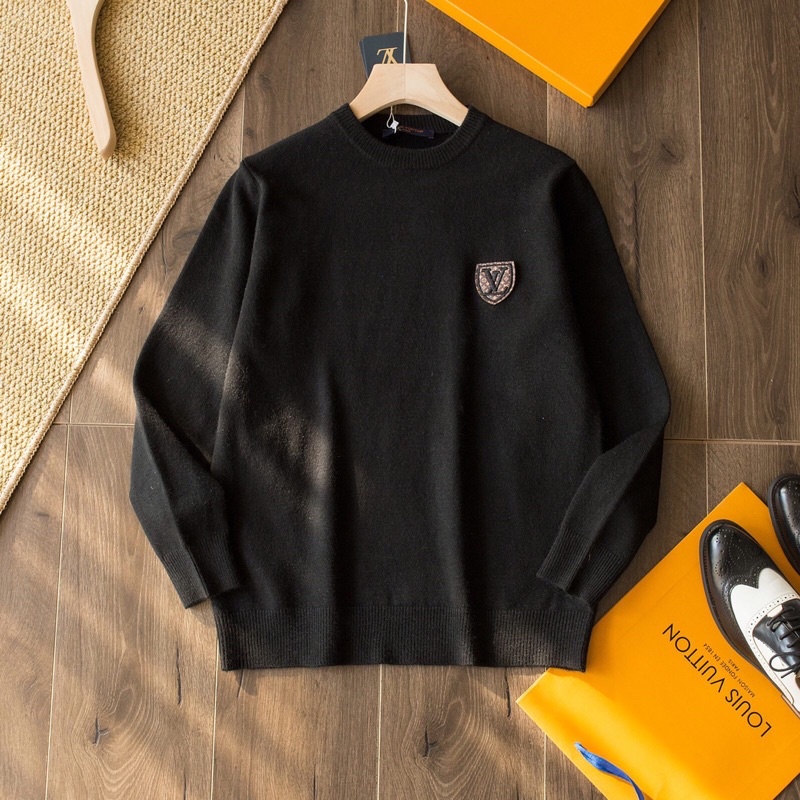 Áo len thời trang nam có 3 màu logo thương hiệu Louis Vuitton LV cao cấp mẫu mới