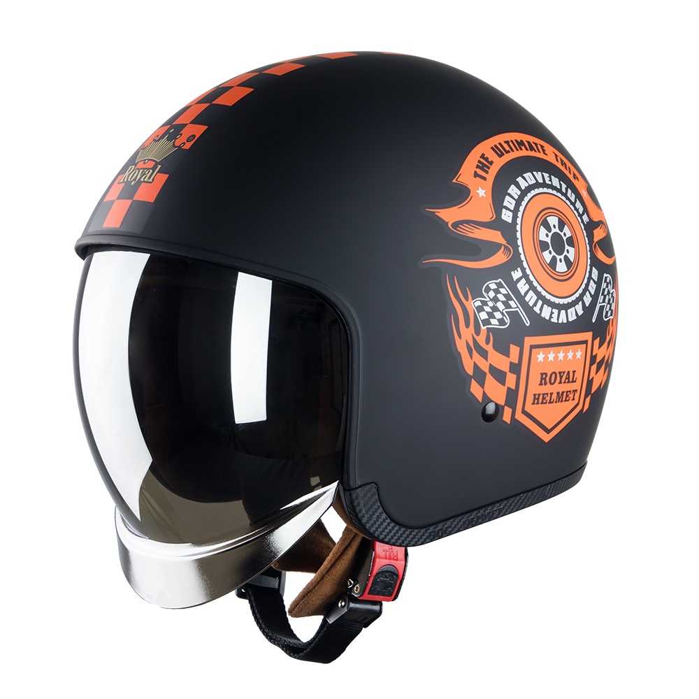 Nón bảo hiểm 3/4 kính âm tem V1 siêu ngầu