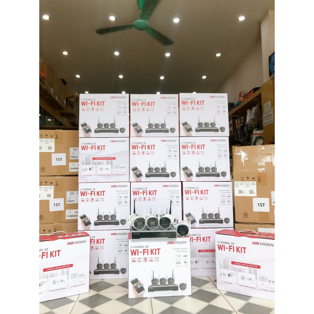 Bộ Kit Camera Wifi Hikvision NK42W0H  - 4 Camera 2.0