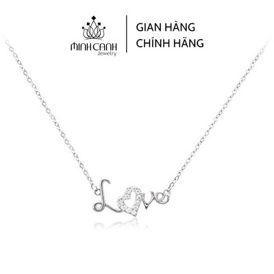 Vòng Cổ Bạc Nữ Love Tim Minh Canh Jewelry