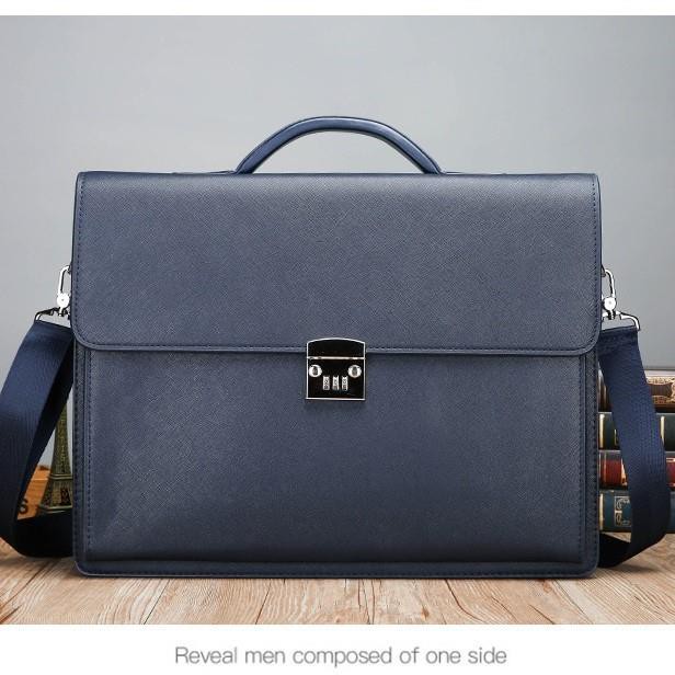 Cặp da công sở 15,6inh Xanh đen | BigBuy360 - bigbuy360.vn