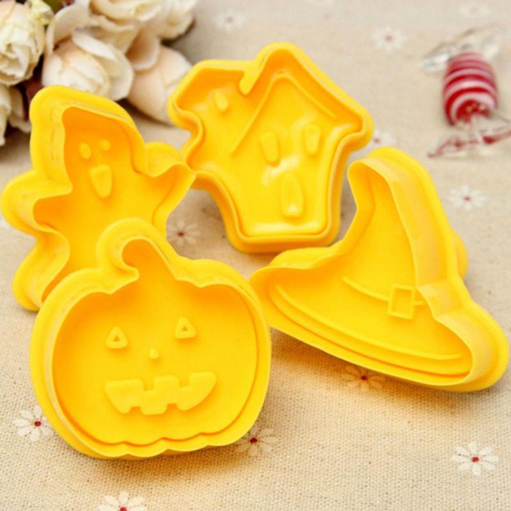 Set 8 Khuôn Nhấn Bánh Quy 3D Chủ Đề Halloween