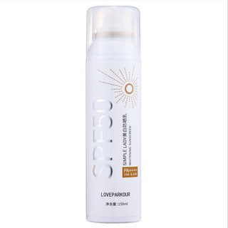 [Quà Tặng] Kem Chống Nắng Da Dạng Xịt SIMPLE LADY SPF50PA ++++ Dung Tích 150mm | Bảo Vệ Và Dưỡng Trắng Da Tự Nhiên.