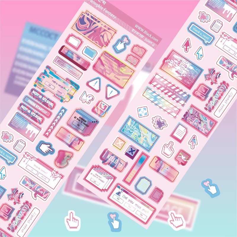 Sticker Dán Trang Trí Bàn Phím Máy Tính DIY