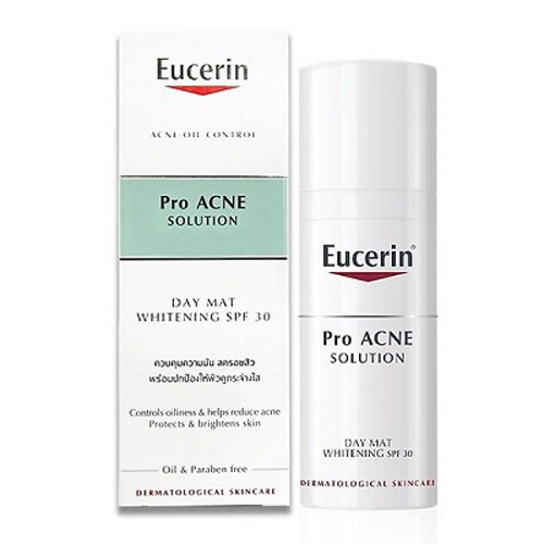 Eucerin Pro ACNE Solution Day Mat Whitening SPF 30+ Kem Dưỡng Trắng, Chống Nắng Cho Da Mụn 50ml | BigBuy360 - bigbuy360.vn