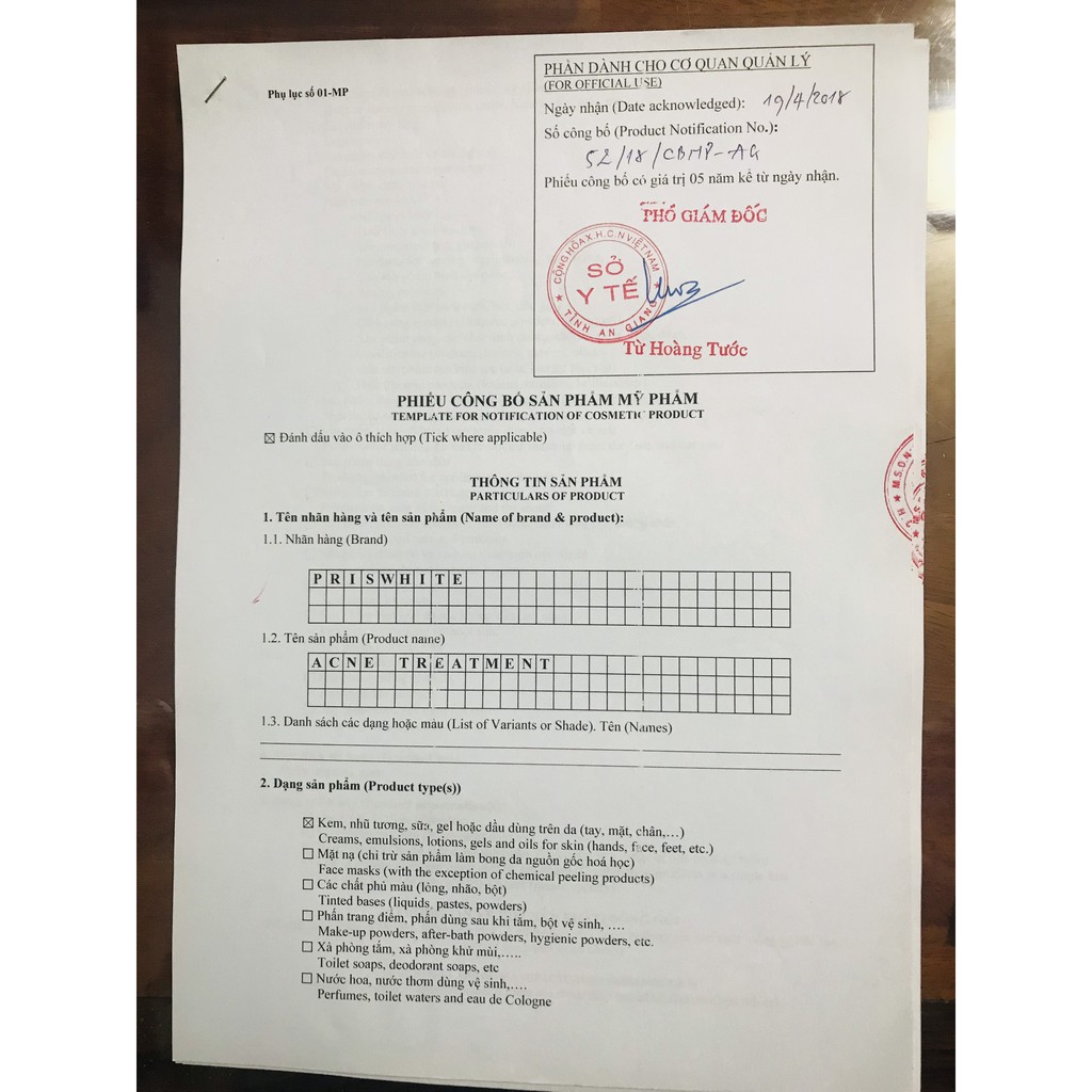 ACNE TREATMENT | SERUM MỤN NGHỆ PRISWHITE