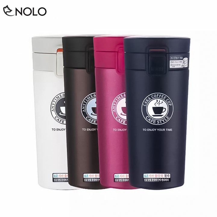 Ly Giữ Nhiệt Có Nắp Chống Tràn Tumbler Cafe Style Dung Tích 380ml Công Nghệ 3 Lớp Chân Không Ruột Bình Inox 304 SUS