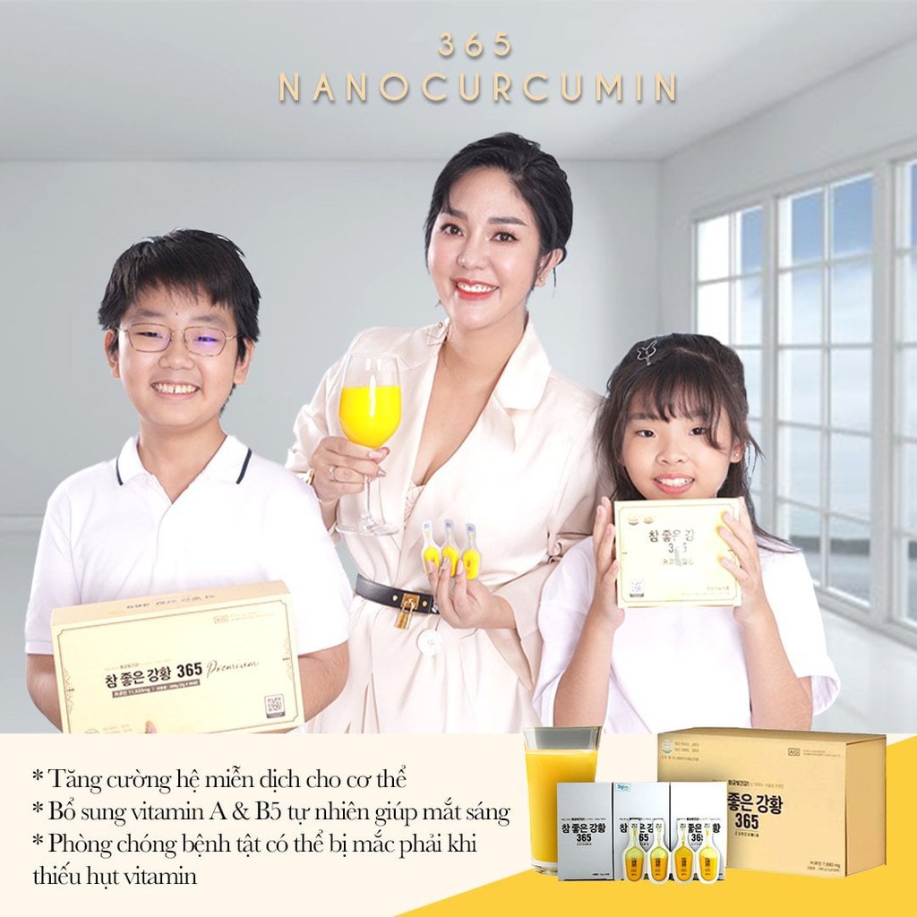 Nghệ nano  curcumin Premium 365 mẫu mới nhất | Thế Giới Skin Care