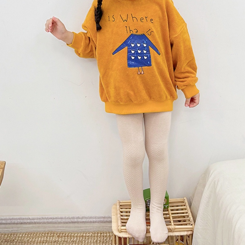 Quần tất cotton co giãn màu trơn thời trang xuân thu dành cho bé gái