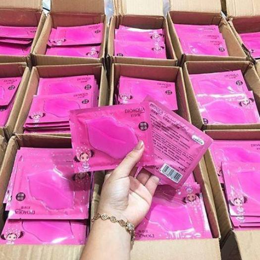 Mặt nạ dưỡng môi collagel cấp ẩm giảm thâm giúp môi mềm mại căng bóng BIOAQUA nội địa Trung