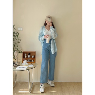 Quần jeans xuông moon Q-8071, quần bò nữ ống rộng