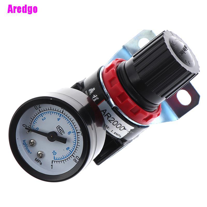Đồng Hồ Đo Áp Suất Khí Nén Ar2000 Có Van Điều Chỉnh Giảm Áp