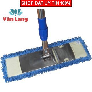 Chổi lau nhà công nghiệp Homeinno cán rút - chổi lau nhà Inox  sẵn tấm lau 45 cm