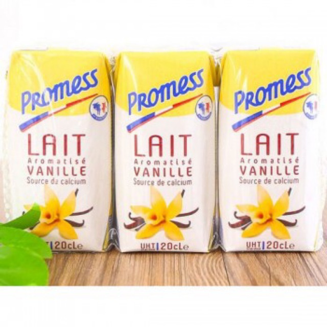 ( DATE MỚI NHẤT) SỮA TƯƠI PROMESS HƯƠNG VANI THÙNG 200Ml x24 hộp