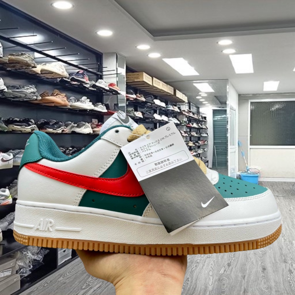 Giày _Nike Air Force 1 Gucci, Giày Sneaker AF1 Xanh Đỏ Nam Nữ Thể Thao Cổ Thấp Cao Cấp Full Box Bill - Yabi_boutique