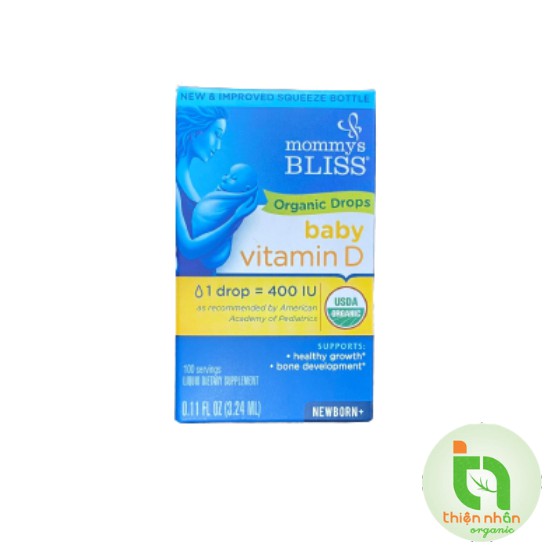 Vitamin D3 hữu cơ Mommy Bliss (3.24ml)